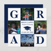 Moderne Ankündigung des 4-Foto-Abschlusses (Vorne/Hinten)