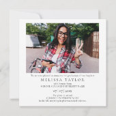 Moderne Ankündigung des 5-Foto-Abschlusses (Rückseite)