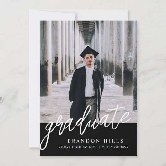 Moderne Ankündigung des Abschlusses 2025, Abschlus (Vorderseite)