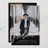 Moderne Ankündigung des Abschlusses 2025, Abschlus (Vorne/Hinten)