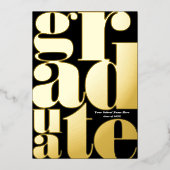 Moderne Ankündigung des Abschlusses der einfachen  (Vorderseite)