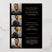 Moderne Ankündigung des Abschlusses der einfachen  (Rückseite)