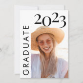 Moderne Ankündigung des Abschlusses eines Schwarz- (Vorderseite)