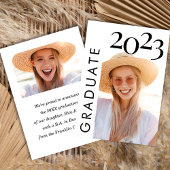 Moderne Ankündigung des Abschlusses eines Schwarz-