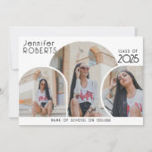 Moderne Ankündigung des Abschlusses "FotoCollage" (Vorderseite)