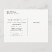 Moderne Ankündigung des Abschlusses "FotoCollage" (Rückseite)