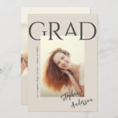 Moderne Ankündigung des Abschlusses für einfaches (Vorne/Hinten)