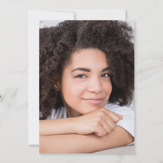 Moderne Ankündigung des Abschlusses für einfaches (Rückseite)