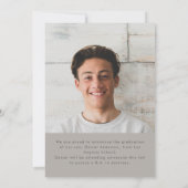 Moderne Ankündigung des Abschlusses für einfaches  (Rückseite)