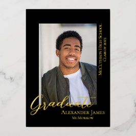 Moderne Ankündigung des Abschlusses für einfaches