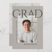 Moderne Ankündigung des Abschlusses für einfaches (Vorne/Hinten)