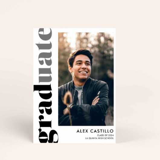 Moderne Ankündigung des Abschlusses für einfaches