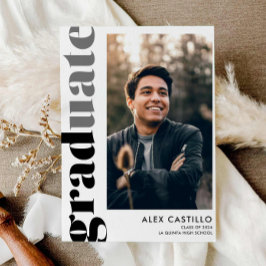 Moderne Ankündigung des Abschlusses für einfaches 