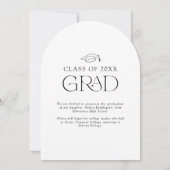 Moderne Ankündigung des Abschlusses "Minimal Arch (Rückseite)