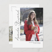 Moderne Ankündigung des Abschlusses mit Chic (Vorne/Hinten)