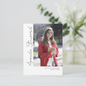 Moderne Ankündigung des Abschlusses mit Chic (Stehend Vorderseite)