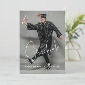 Moderne Ankündigung des Abschlusses mit Volltextfu (Stehend Vorderseite)