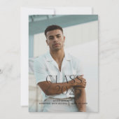 Moderne Ankündigung des Abschlusses "Simple Black  (Vorderseite)