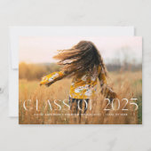 Moderne Ankündigung des Abschlusses "Simple Black (Vorderseite)