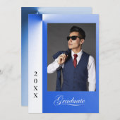 Moderne Ankündigung des Blue-ray-Abschlusses mit F (Vorne/Hinten)