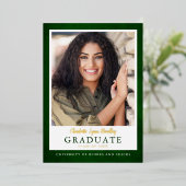 Moderne Ankündigung des eleganten Green-Gold-Absch (Stehend vorne)