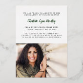 Moderne Ankündigung des eleganten Green-Gold-Absch (Rückseite)