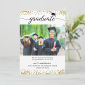 Moderne Ankündigung des Evite-Abschlusses (Stehend Vorderseite)