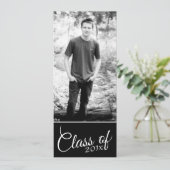 Moderne Ankündigung des Fotos Abschluss und Party (Stehend Vorderseite)