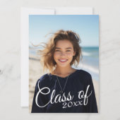 Moderne Ankündigung des Fotos Abschluss und Party (Vorderseite)