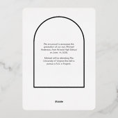 Moderne Ankündigung des Graduate-Fotos für Golden  (Rückseite)