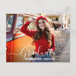 Moderne Ankündigung des Graduate-Fotos Postcard