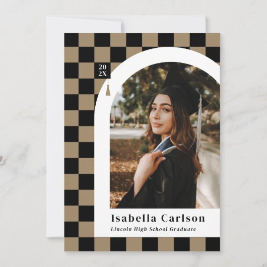 Moderne Ankündigung des kontrollierten Abschlusses (Vorderseite)