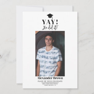 Moderne Ankündigung des Minimal Abschluss Foto