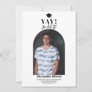 Moderne Ankündigung des Minimal Abschluss Foto