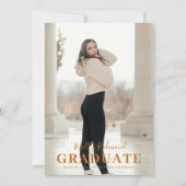 Moderne Ankündigung des Minimal Foto Abschluss (Vorderseite)