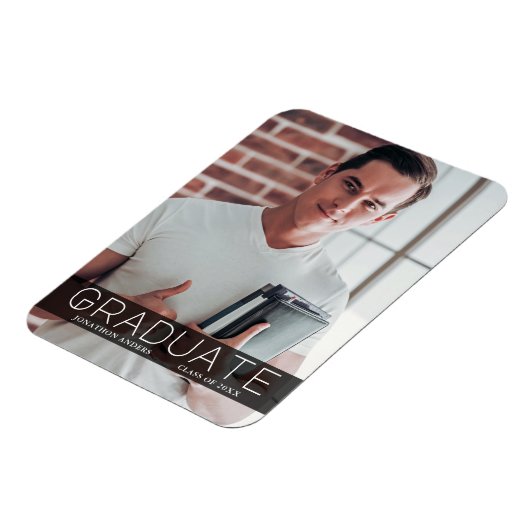 Moderne Ankündigung des Minimal Foto BK Graduate Magnet (Linke Seite)