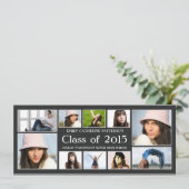 Moderne Ankündigung des Zehn-Foto-Collage-Abschlus (Stehend Vorderseite)