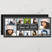 Moderne Ankündigung des Zehn-Foto-Collage-Abschlus (Vorne/Hinten)