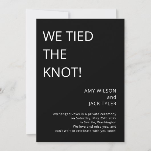 Moderne Ankündigung einer einfachen Schwarz-Weiß-H (Vorderseite)