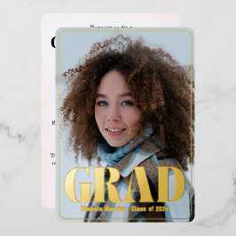 Moderne Ankündigung & Graduierung Party Einladung