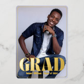 Moderne Ankündigung & Graduierung Party Einladung (Vorderseite)