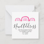 Moderne Ankündigung Rosa Regenbogen (Vorderseite)