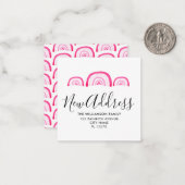 Moderne Ankündigung Rosa Regenbogen (Vorderseite/Rückseite Beispiel)