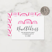 Moderne Ankündigung Rosa Regenbogen (Vorderseite/Rückseite Beispiel)