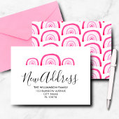 Moderne Ankündigung Rosa Regenbogen