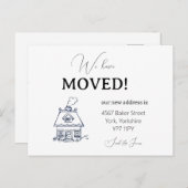 Moderne Ankündigung über die Verschiebung von Skri Postkarte (Vorne/Hinten)