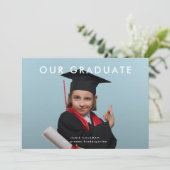 Moderne Ankündigung unseres GRADUATE 5 Foto (Stehend Vorderseite)