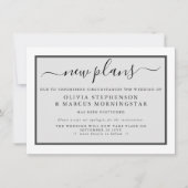 Moderne Ankündigung verspäteter Veranstaltungen - (Vorderseite)