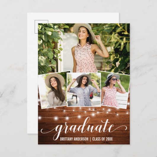 Moderne Ankündigung von 4 Foto Wood Lights Abschlu (Vorne/Hinten)