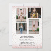 Moderne Ankündigung von Abschluss einladen | Grad  (Rückseite)